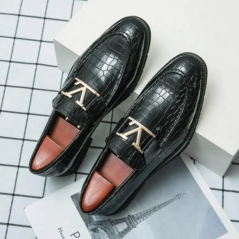 High-end Formal Leather Loafer Shoes Men