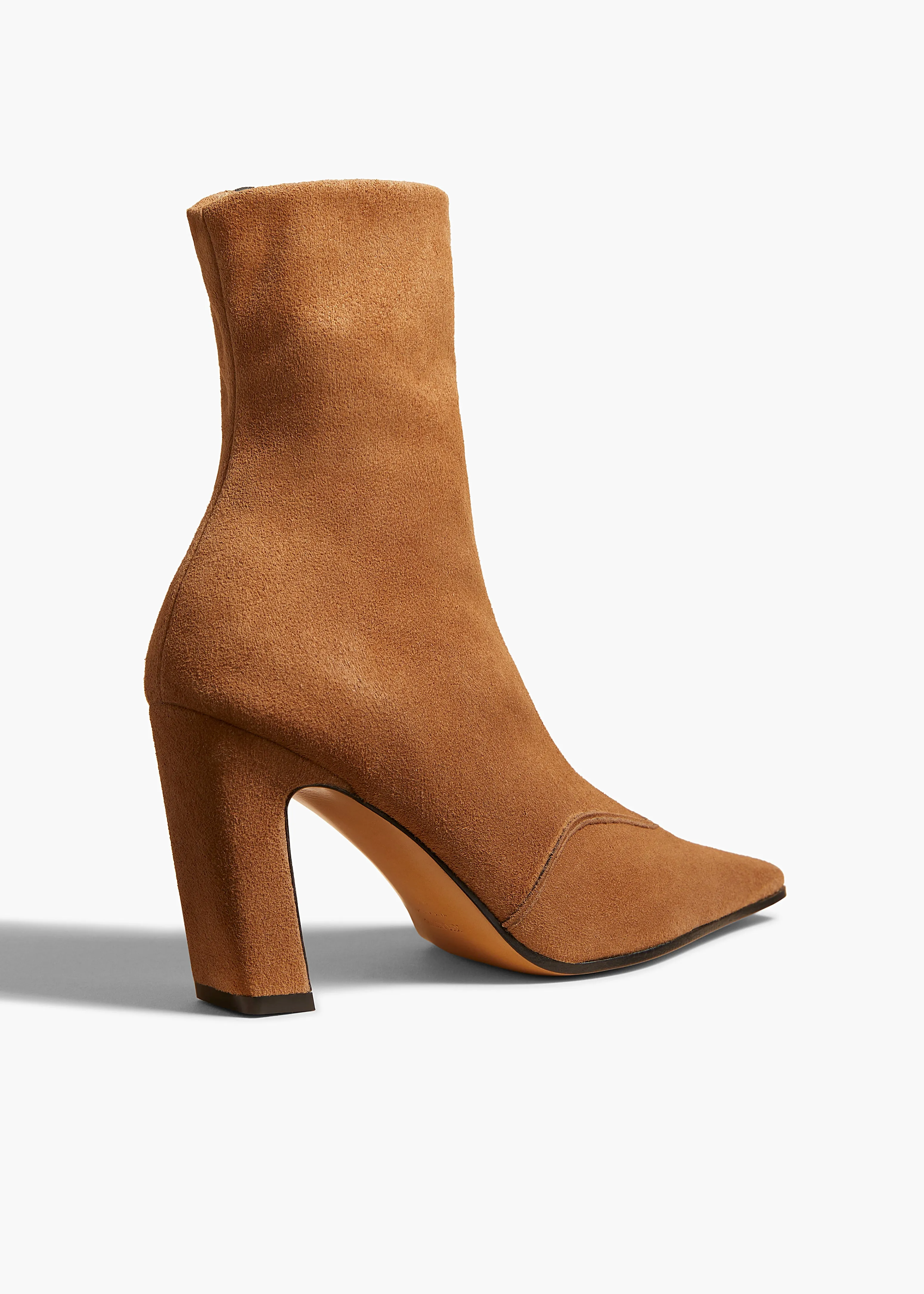 Nevada Stretch High Boot in Camel Suede